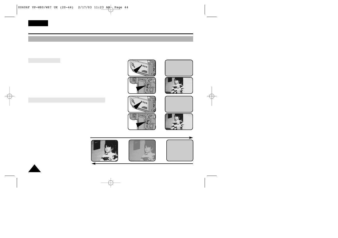 Advanced shooting | Samsung W87D User Manual | Page 44 / 65