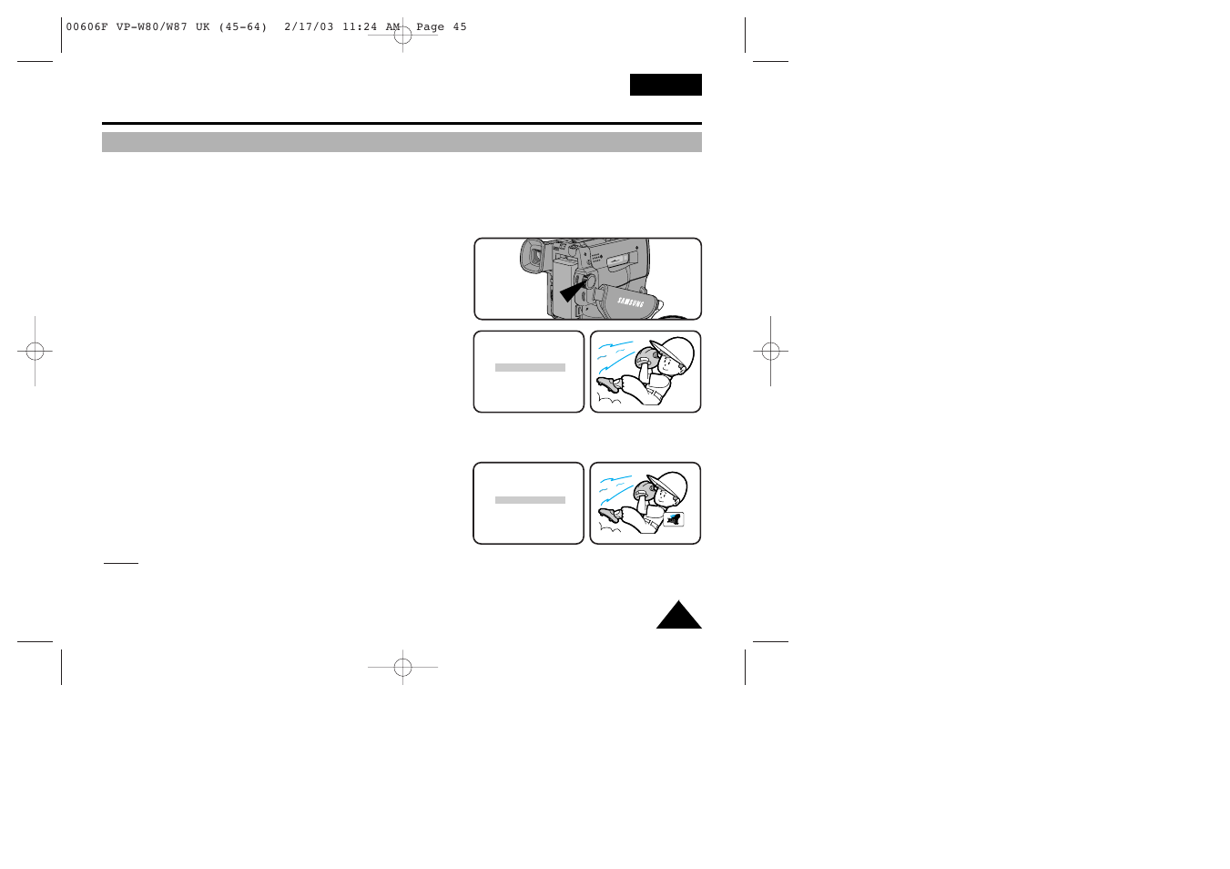 Advanced shooting | Samsung W87D User Manual | Page 45 / 65