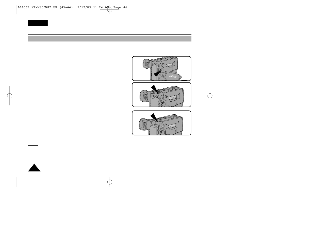 Advanced shooting | Samsung W87D User Manual | Page 46 / 65