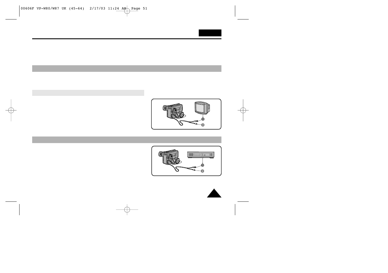 Playing back the tape | Samsung W87D User Manual | Page 51 / 65