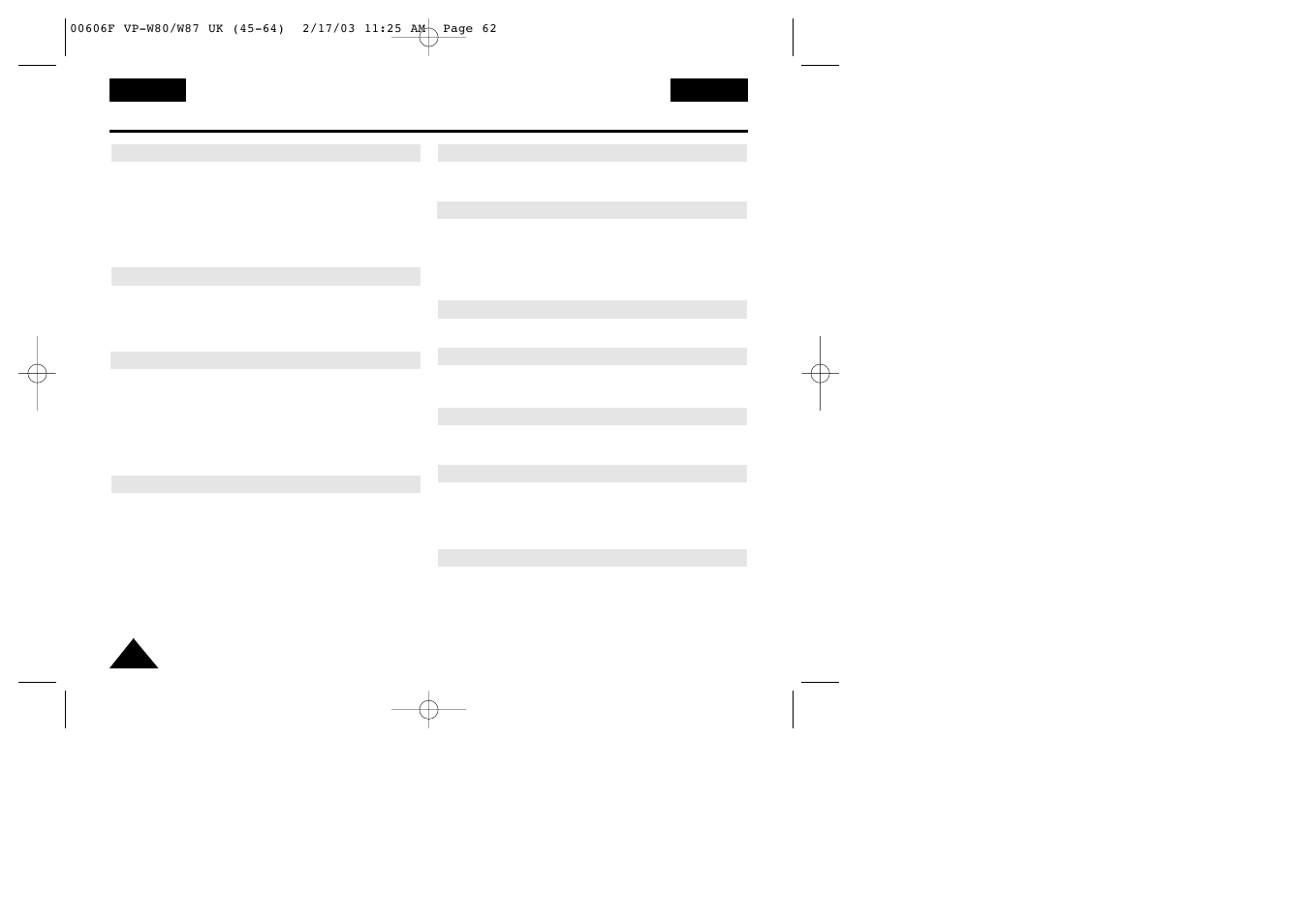 Index | Samsung W87D User Manual | Page 62 / 65