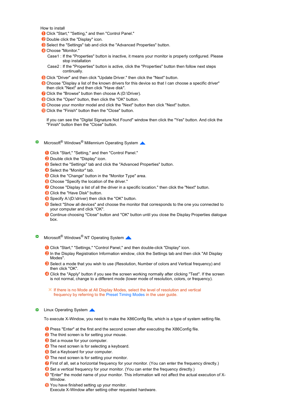 Samsung 2032GW User Manual | Page 25 / 60