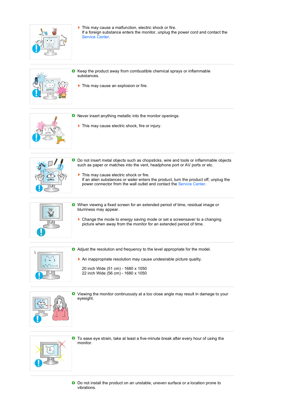 Samsung 2032GW User Manual | Page 8 / 60