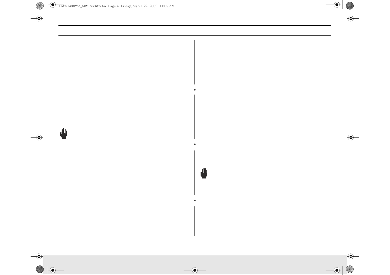 Hese, Nstructions, Warning | Samsung MW1030SA User Manual | Page 4 / 30