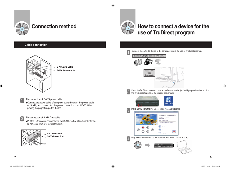 Connection method | Samsung TrueDirect BG68-01525A User Manual | Page 6 / 16