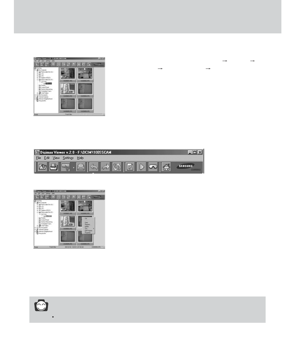 Digimax viewer, Information | Samsung Digimax 420 User Manual | Page 106 / 124