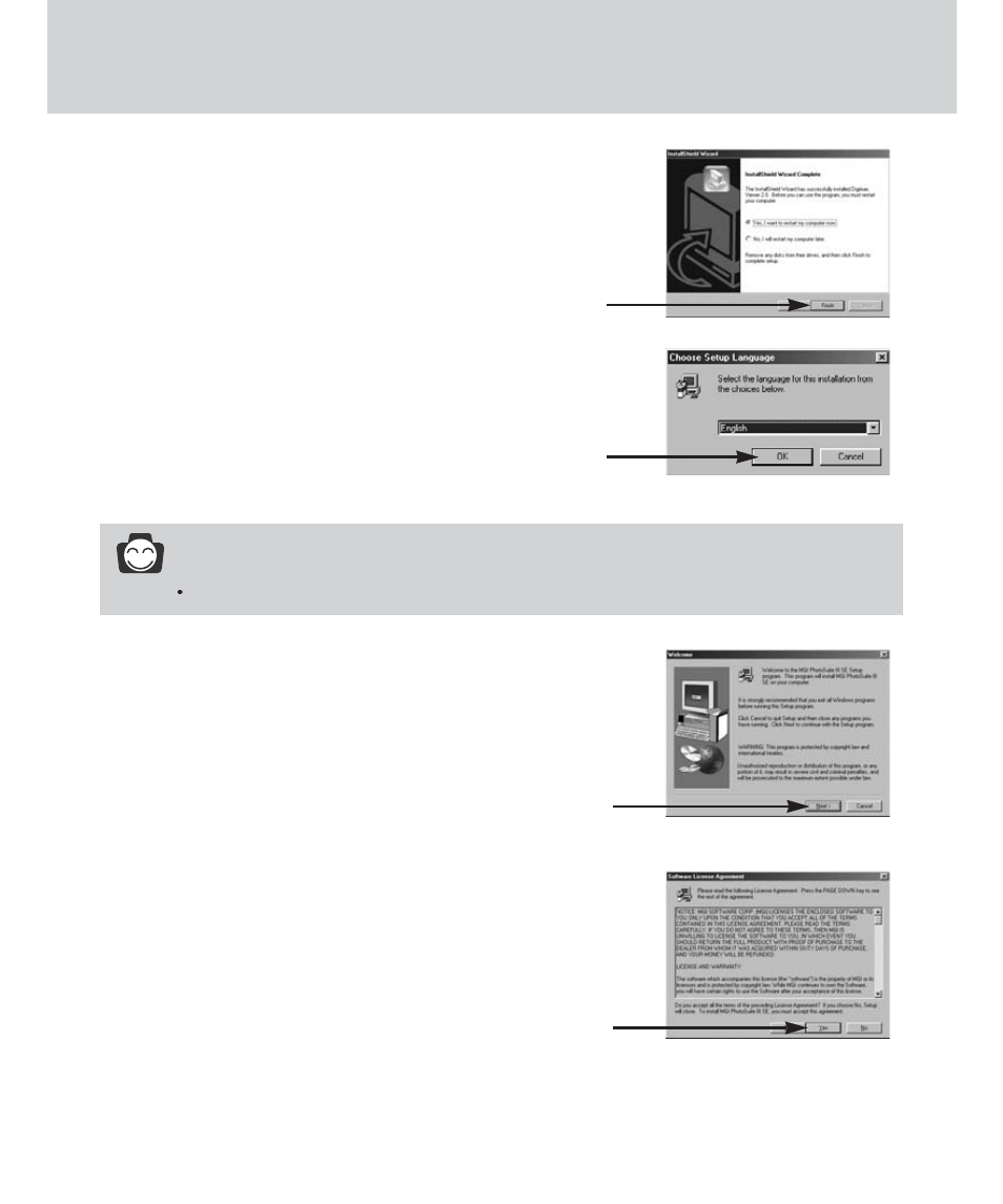 Setting up the application software, Information | Samsung Digimax 420 User Manual | Page 96 / 124