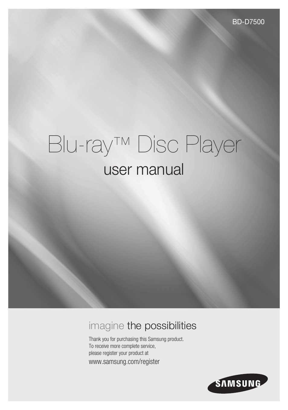 Samsung BD-D7500 User Manual | 77 pages