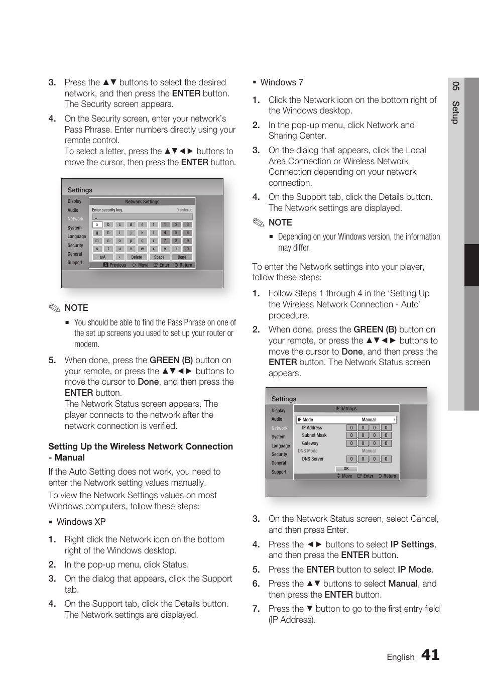 Samsung BD-D7500 User Manual | Page 41 / 77