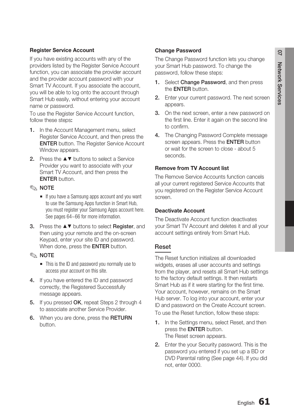 Samsung BD-D7500 User Manual | Page 61 / 77