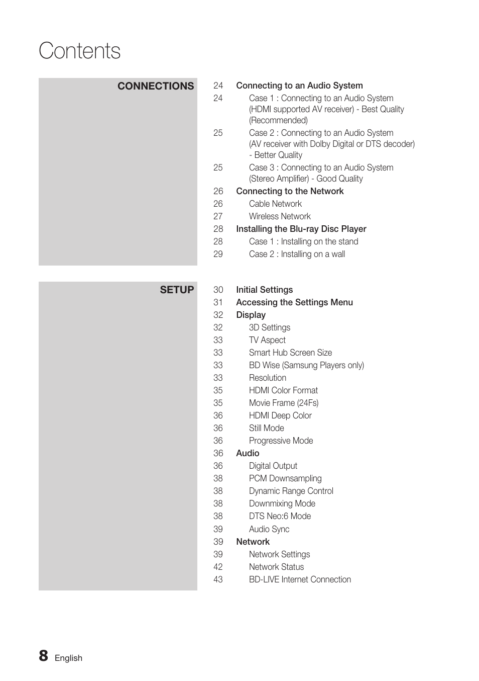 Samsung BD-D7500 User Manual | Page 8 / 77