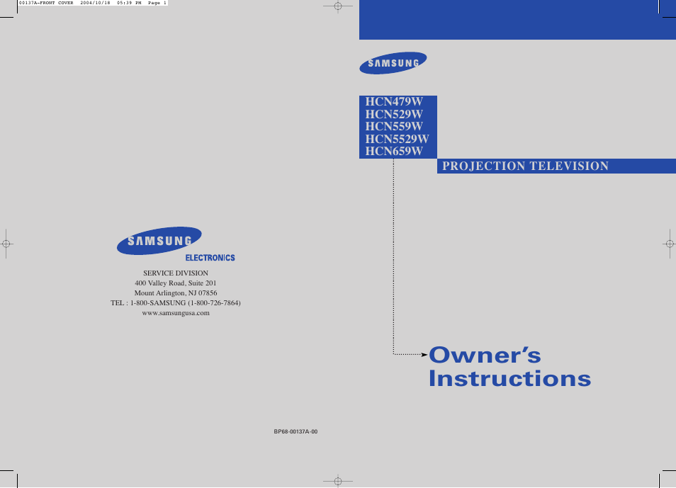 Samsung HCN479W User Manual | 87 pages