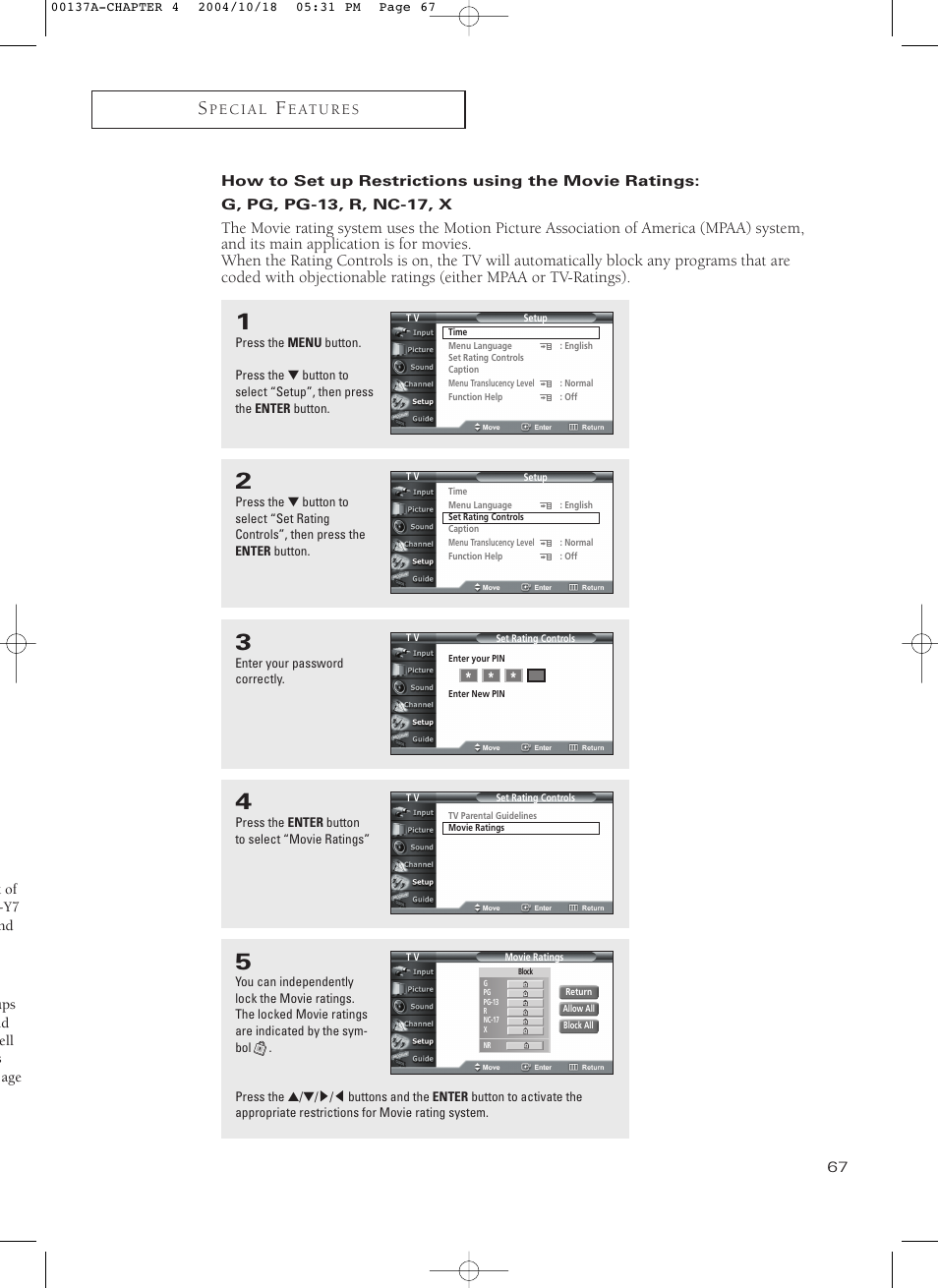 Samsung HCN479W User Manual | Page 67 / 87
