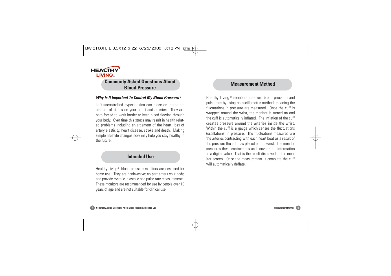 Samsung BW-3100HL User Manual | Page 6 / 16