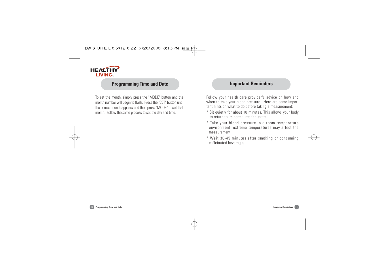 Samsung BW-3100HL User Manual | Page 9 / 16