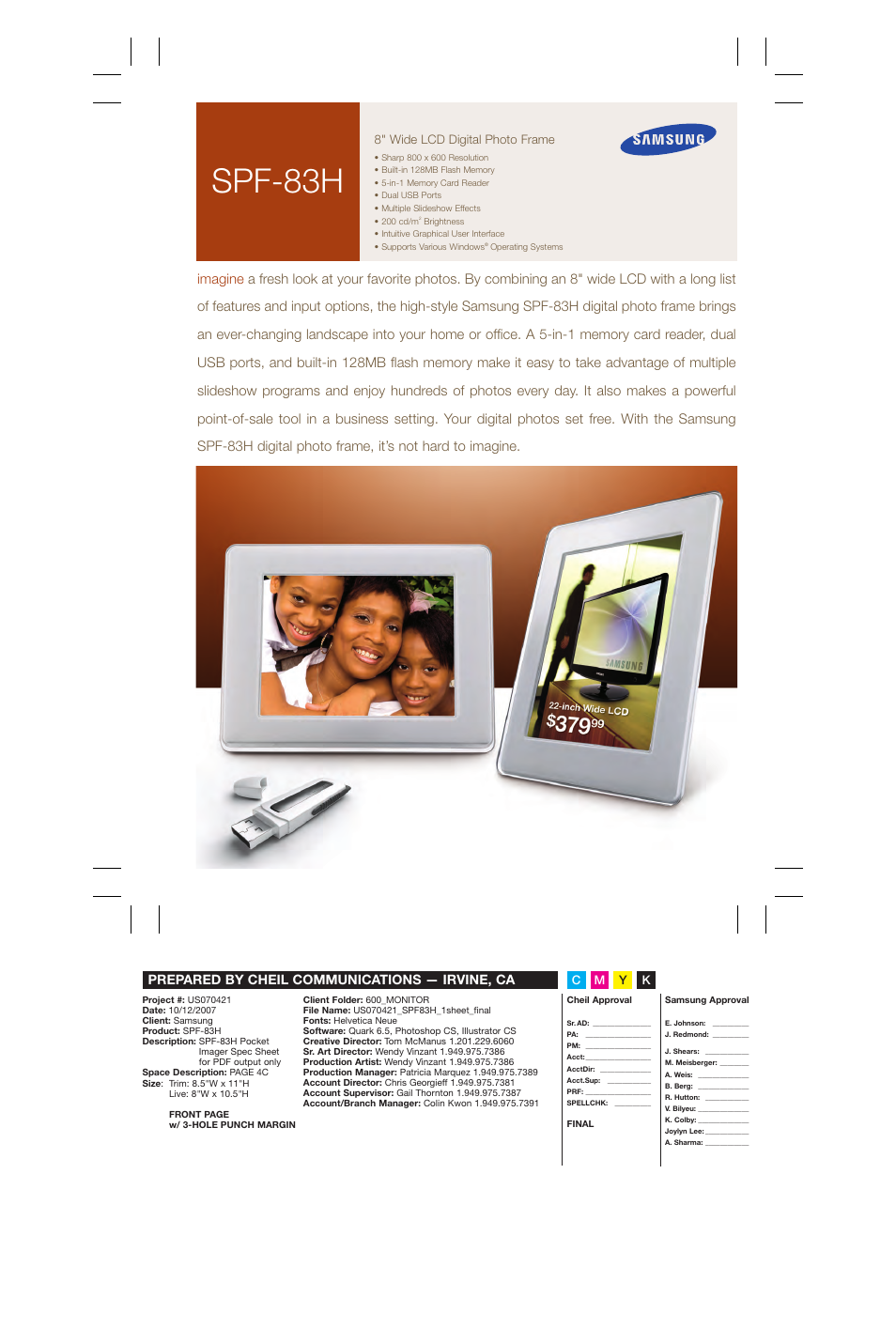 Samsung SPF-83H User Manual | 2 pages