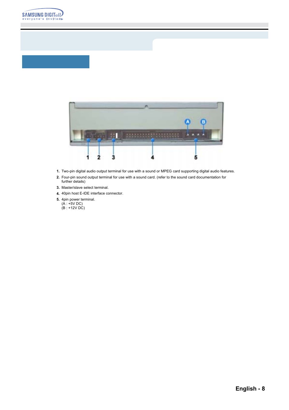 Introduction | Samsung CD Player User Manual | Page 7 / 18