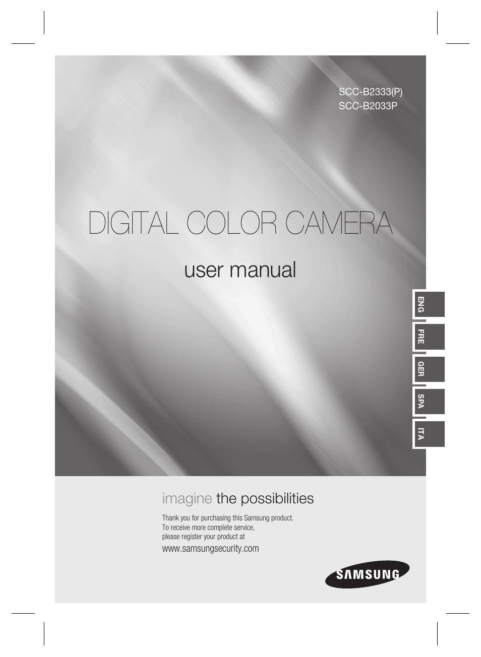 Samsung SCC-B2333(P) User Manual | 32 pages