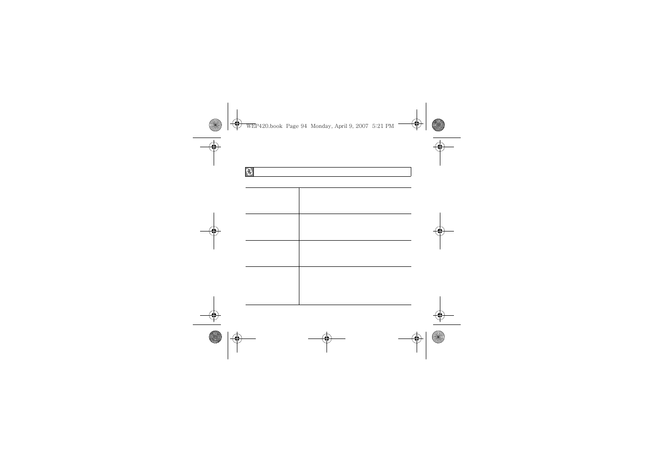 Apêndice | Samsung WEP420 User Manual | Page 97 / 106