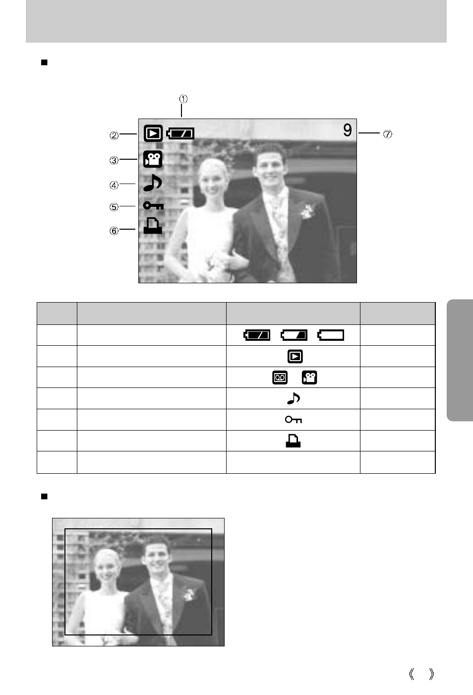 Lcd monitor indicator | Samsung Digimax 3100  EN User Manual | Page 47 / 104