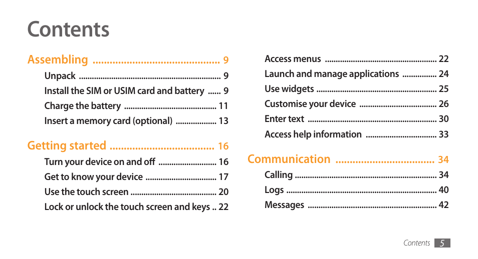 Samsung Wave GH68-28277A User Manual | Page 6 / 137