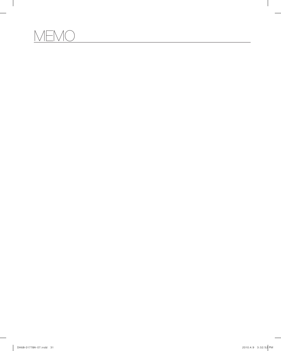 Samsung RB197** User Manual | Page 31 / 32