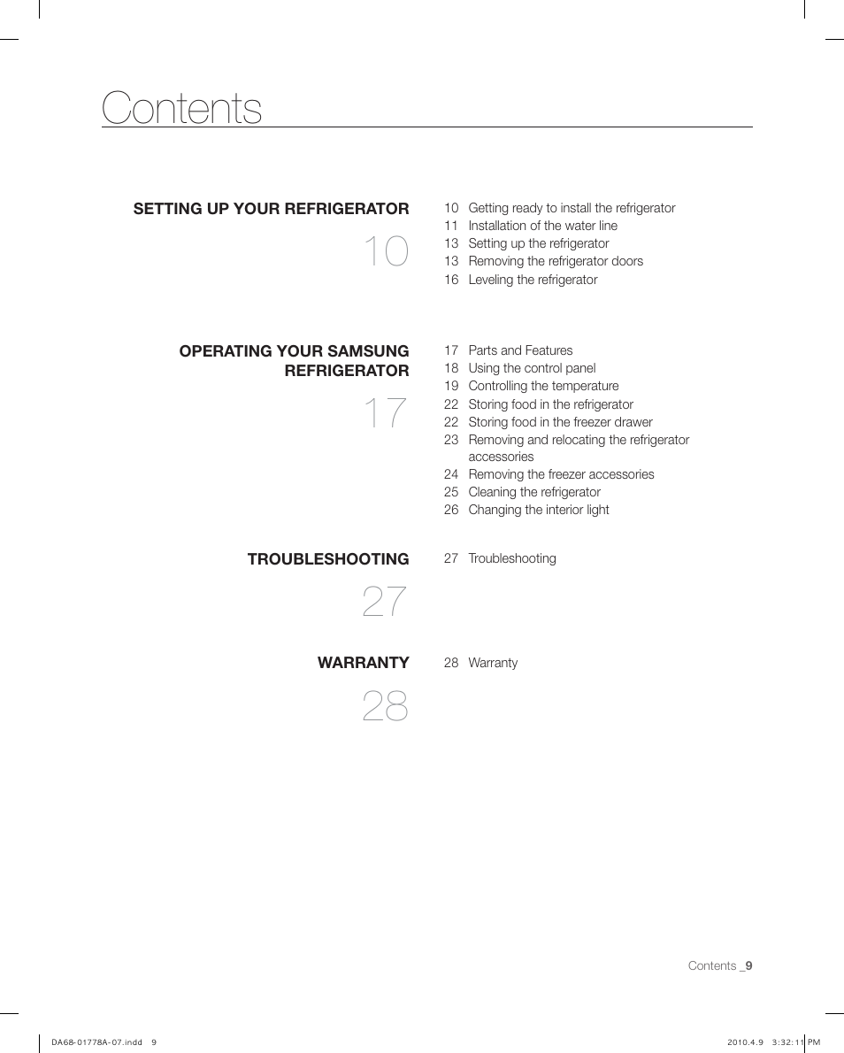 Samsung RB197** User Manual | Page 9 / 32