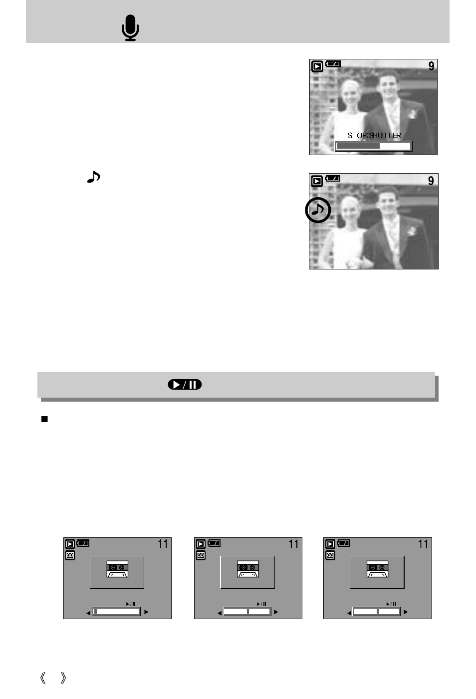 Play & pause ( )/ down button | Samsung Digimax 3100 User Manual | Page 50 / 104