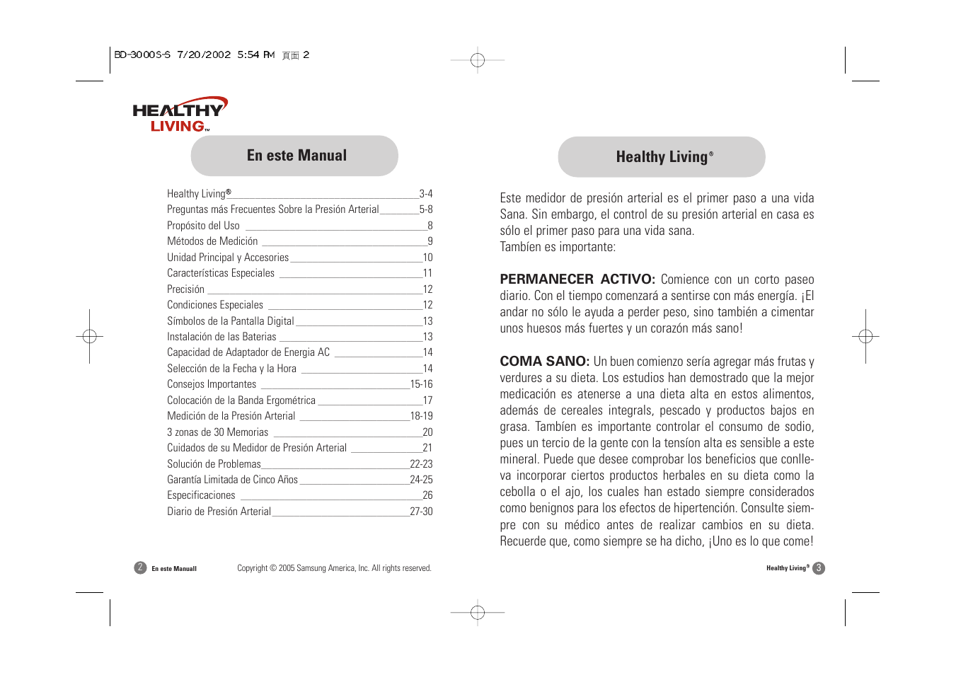 Healthy living, En este manual | Samsung BD-3000S User Manual | Page 18 / 32