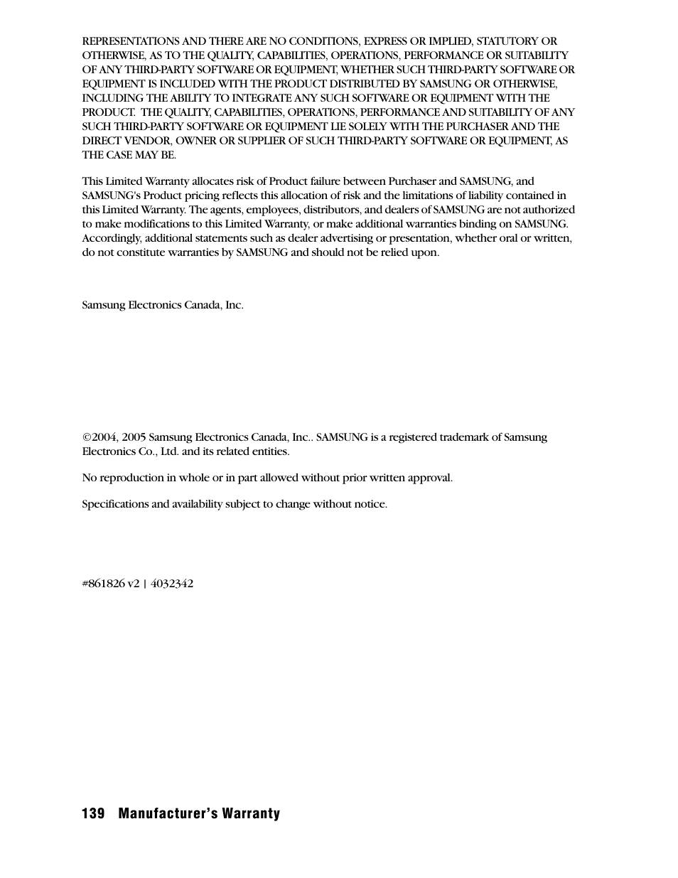 Samsung SPH A740 User Manual | Page 148 / 150