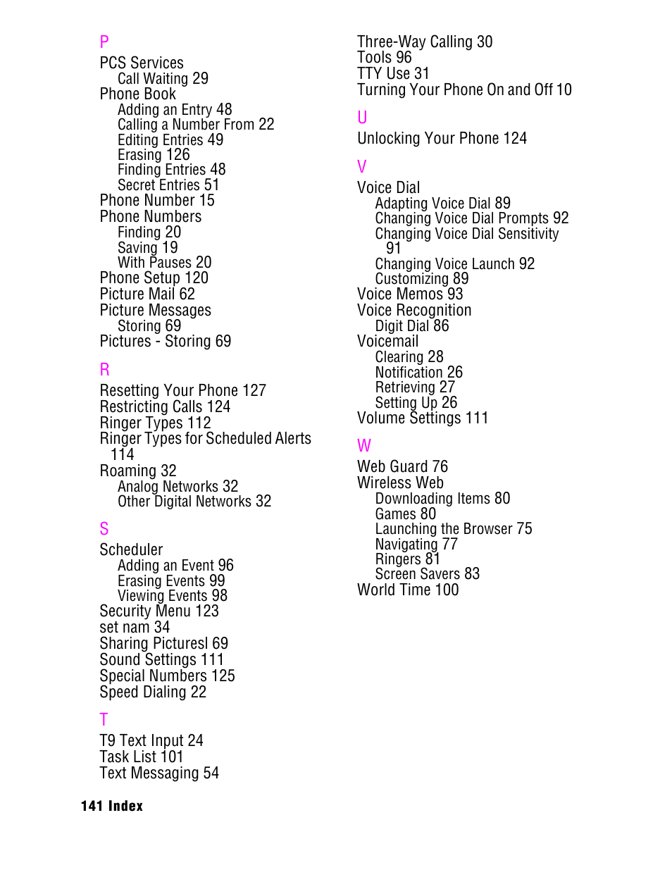 Samsung SPH A740 User Manual | Page 150 / 150