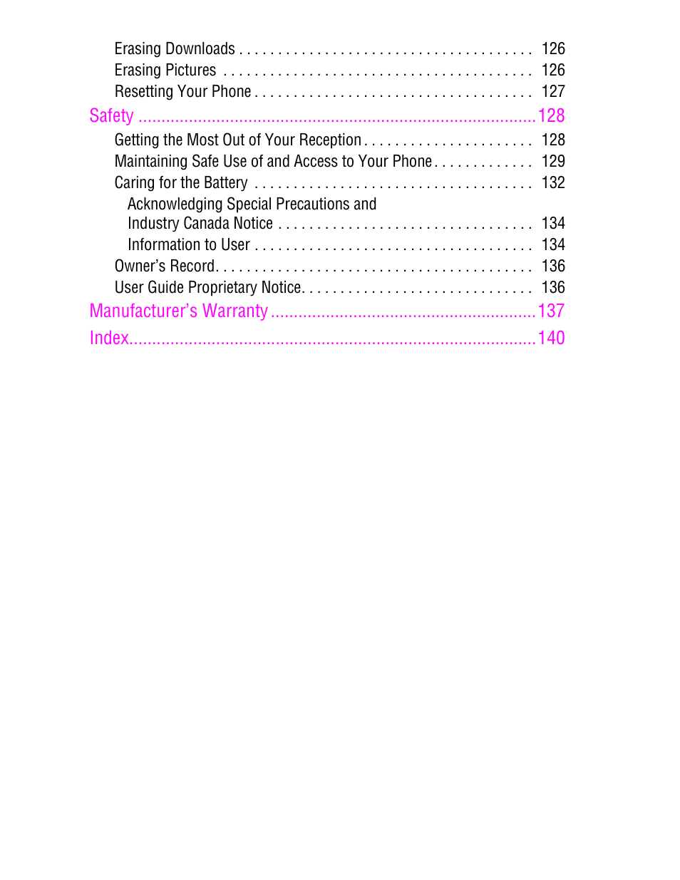 Samsung SPH A740 User Manual | Page 9 / 150