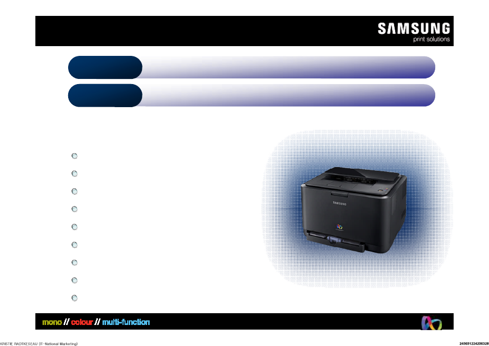 Product concept | Samsung CLP 315W User Manual | Page 2 / 10