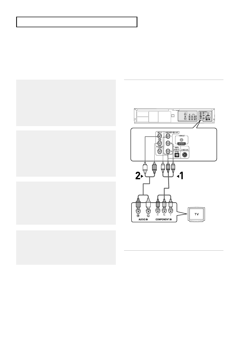 Connection to a tv (interlace) | Samsung DVD-V9500 User Manual | Page 15 / 89