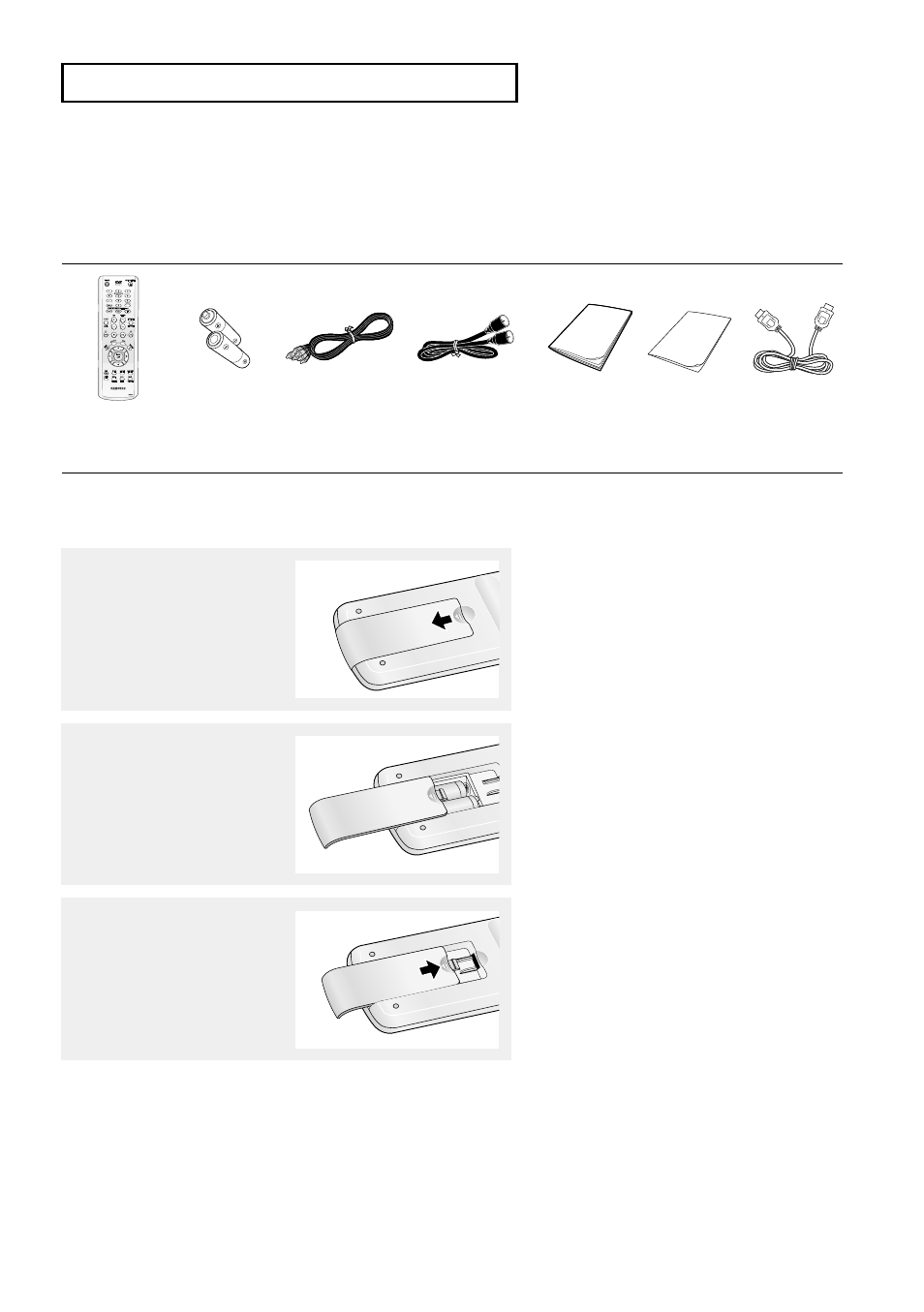 Before you start accessories, Before you start | Samsung DVD-V9500 User Manual | Page 3 / 89