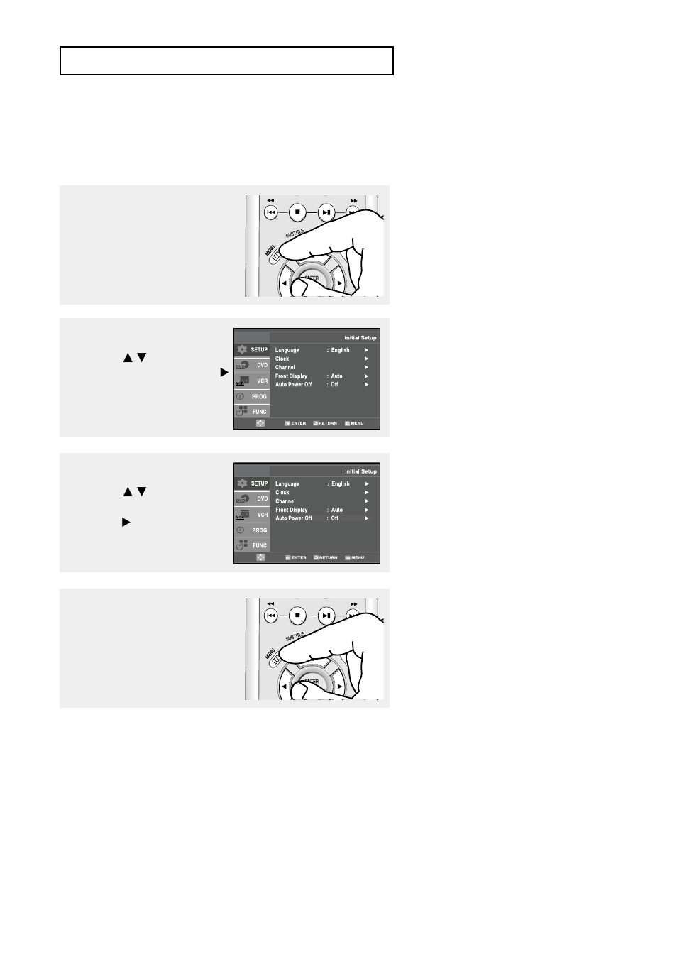 Setting the power off automatically | Samsung DVD-V9500 User Manual | Page 30 / 89