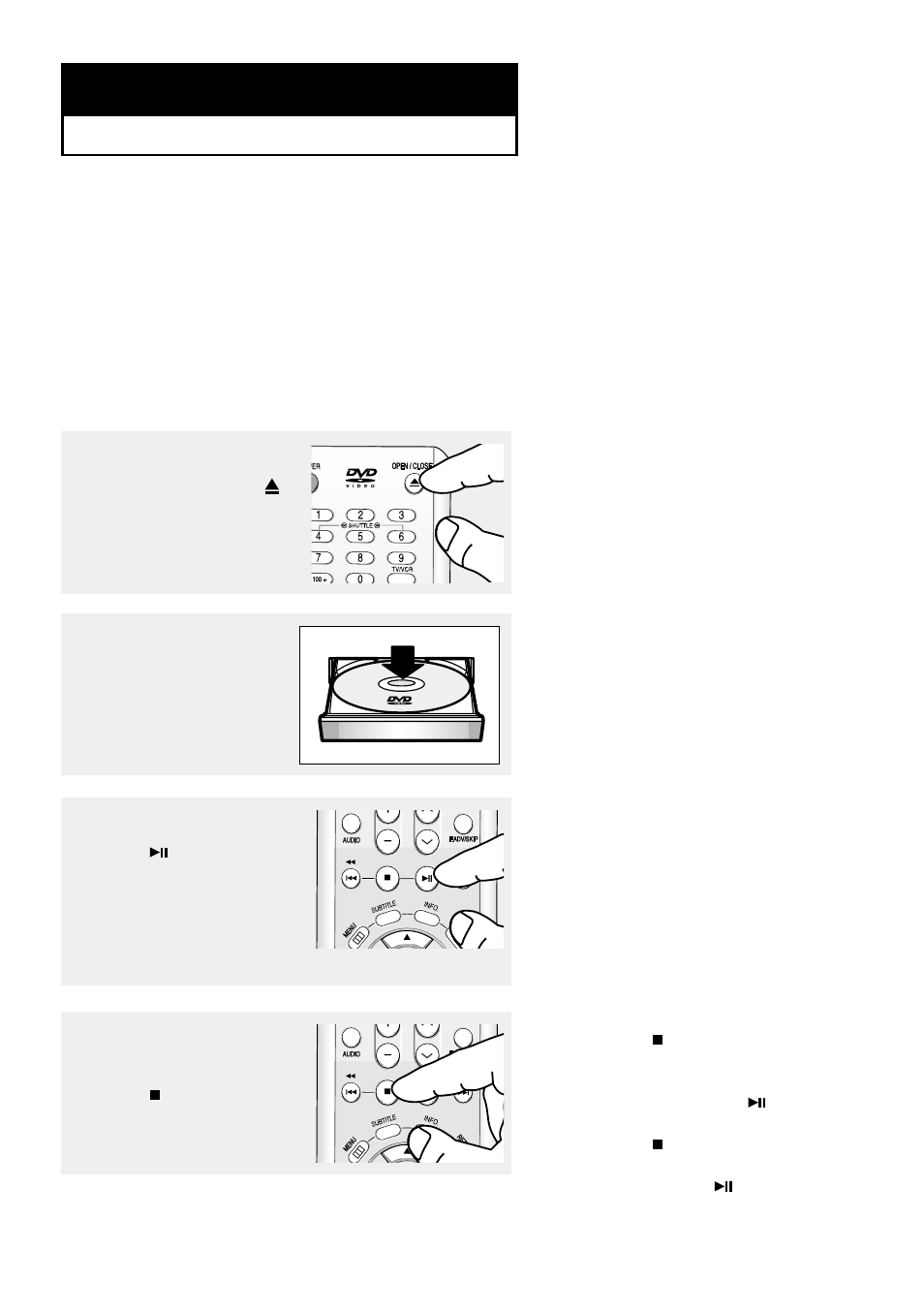 Chapter 4 dvd operations, Playing a disc | Samsung DVD-V9500 User Manual | Page 31 / 89