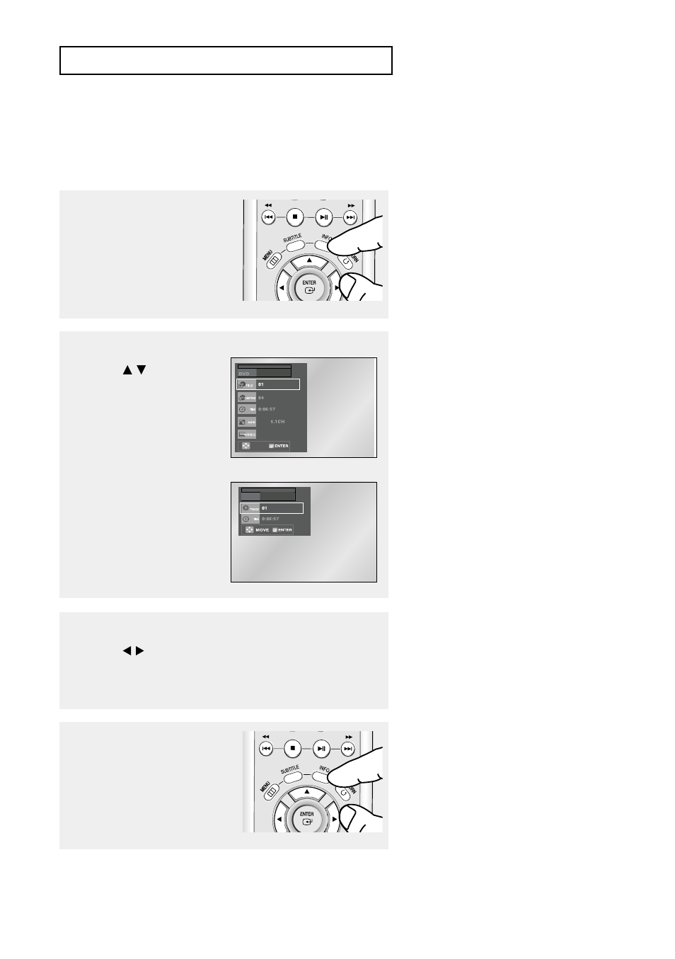 Using the display function | Samsung DVD-V9500 User Manual | Page 34 / 89