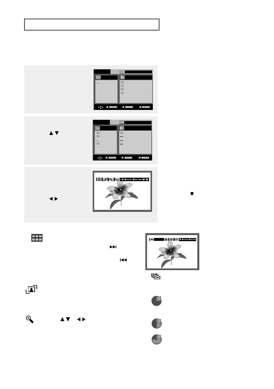 Picture cd playback, D v d o | Samsung DVD-V9500 User Manual | Page 52 / 89