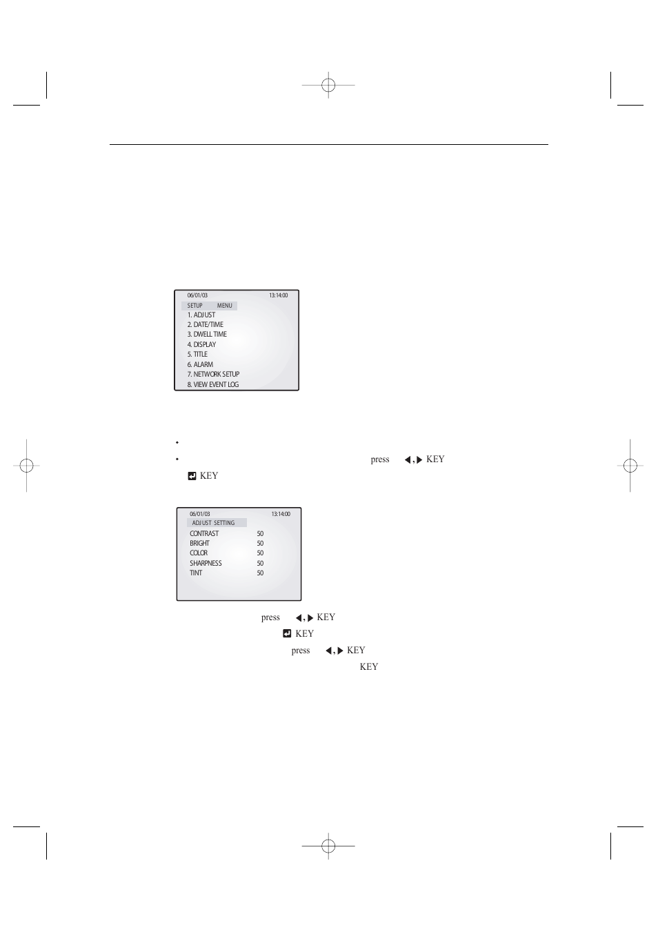 1) adjust menu function and setting method | Samsung SSC14WEB User Manual | Page 25 / 104