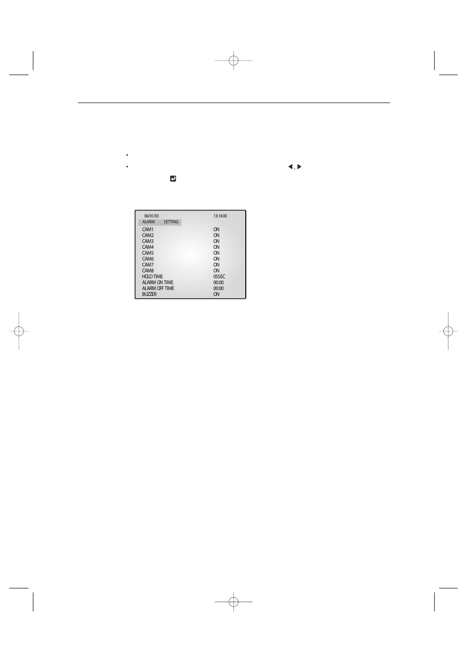 6) alarm menu function setting, Eng-29 | Samsung SSC14WEB User Manual | Page 29 / 104