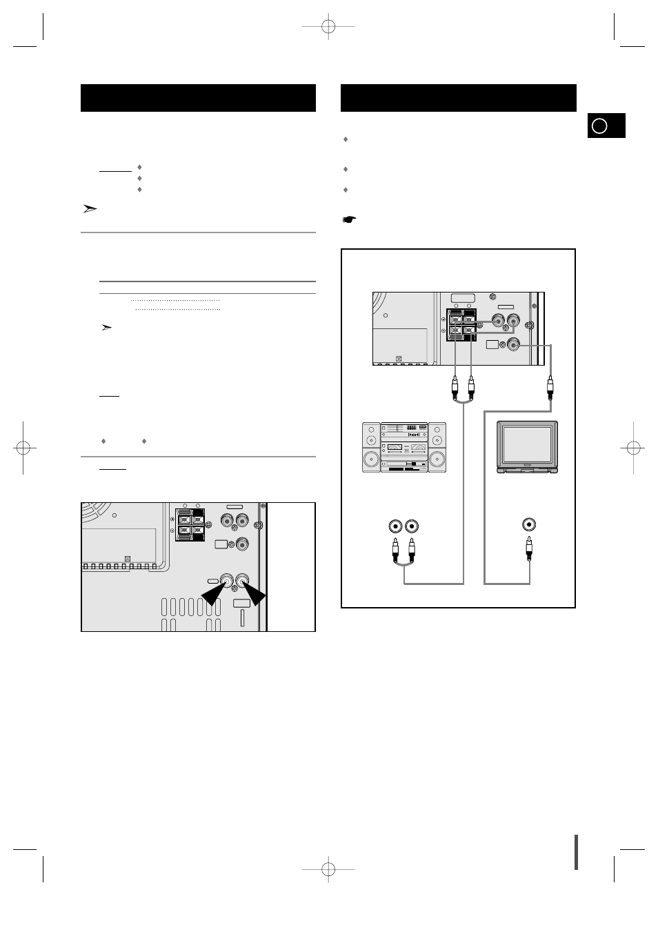 Connecting to an external source, Connecting to the equipment | Samsung MAX-VL85 User Manual | Page 9 / 30