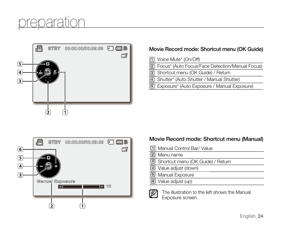 Preparation | Samsung VP-MX20H User Manual | Page 30 / 121
