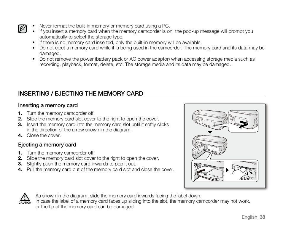 Samsung VP-MX20H User Manual | Page 44 / 121
