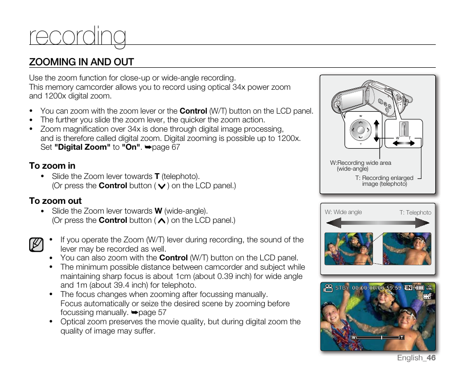 Recording | Samsung VP-MX20H User Manual | Page 52 / 121