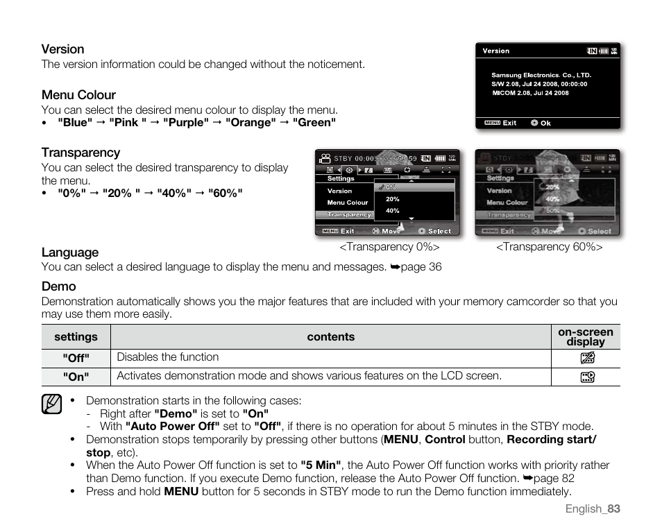 Samsung VP-MX20H User Manual | Page 89 / 121