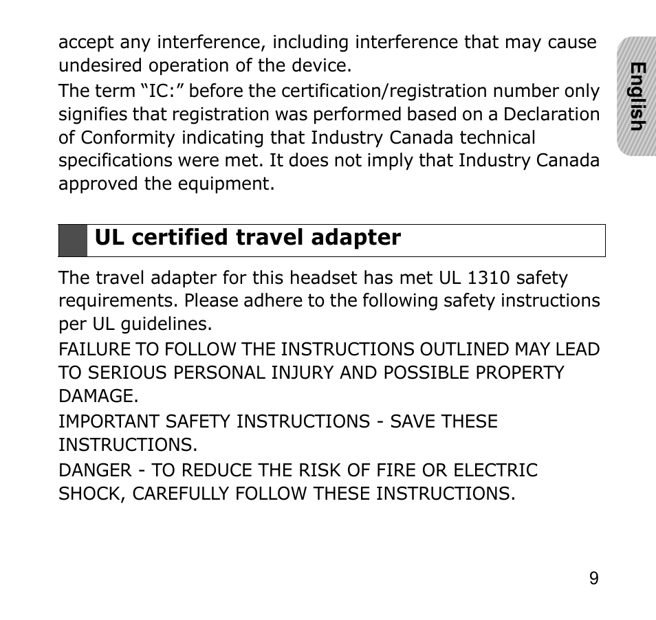 Ul certified travel adapter | Samsung GH68-19211A User Manual | Page 12 / 41