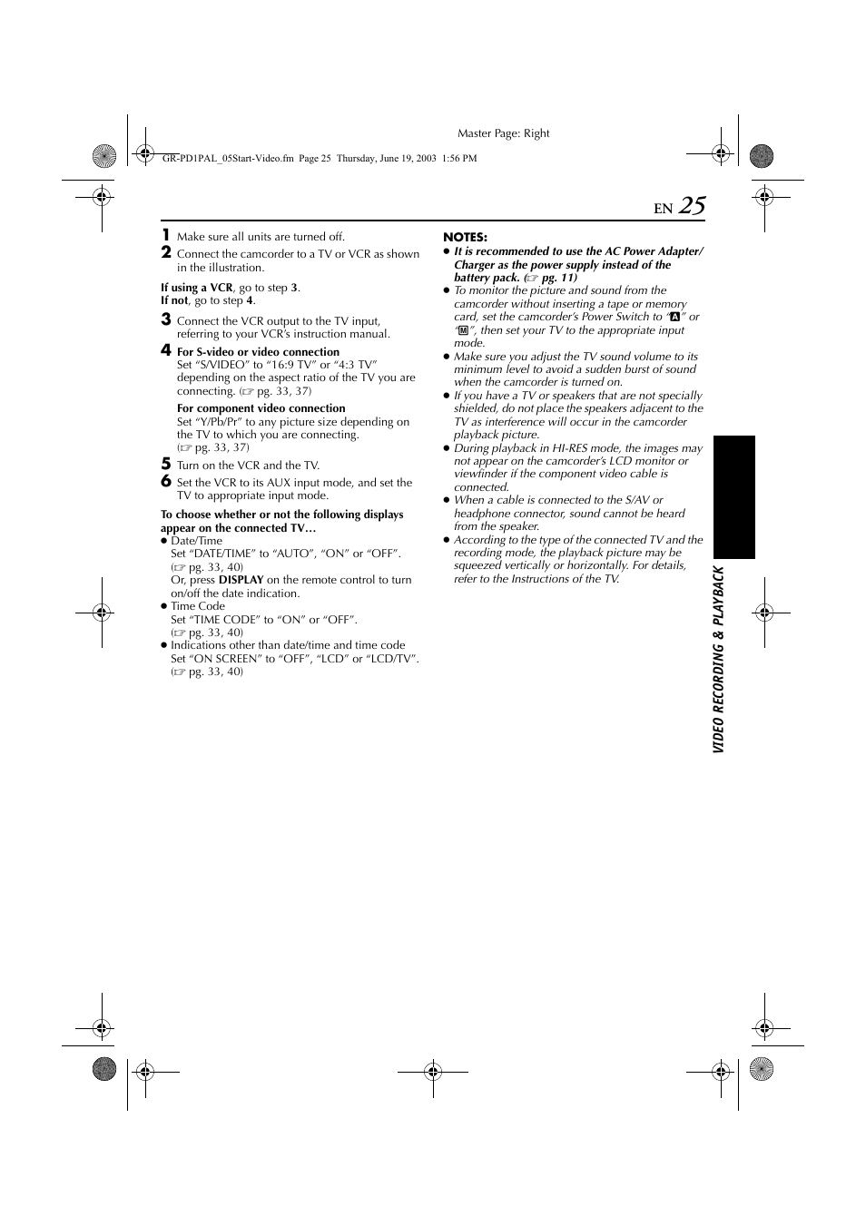 JVC GR-PD1 User Manual | Page 25 / 88