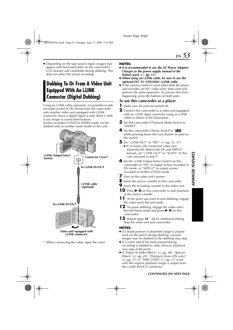 JVC GR-PD1 User Manual | Page 53 / 88