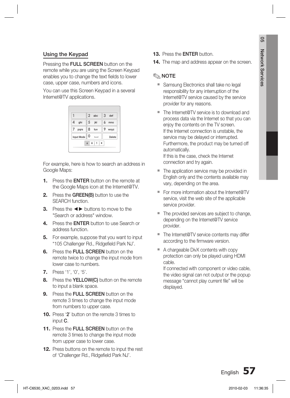 Samsung HT-C6530 User Manual | Page 57 / 69